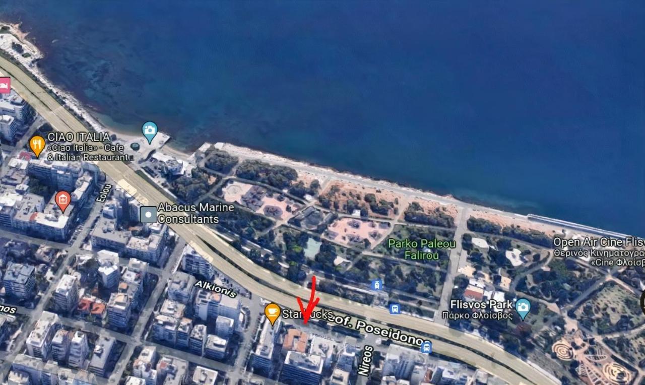 Luxury Seaside Apartment Next To Starbucks Opossite The Beach Park Of Flisvos Athen Eksteriør bilde
